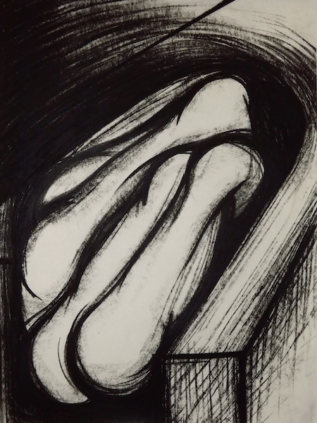 Disegno a carboncino su carta