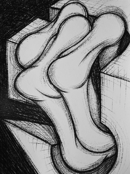 Disegno a carboncino su carta