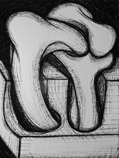 Disegno a carboncino su carta