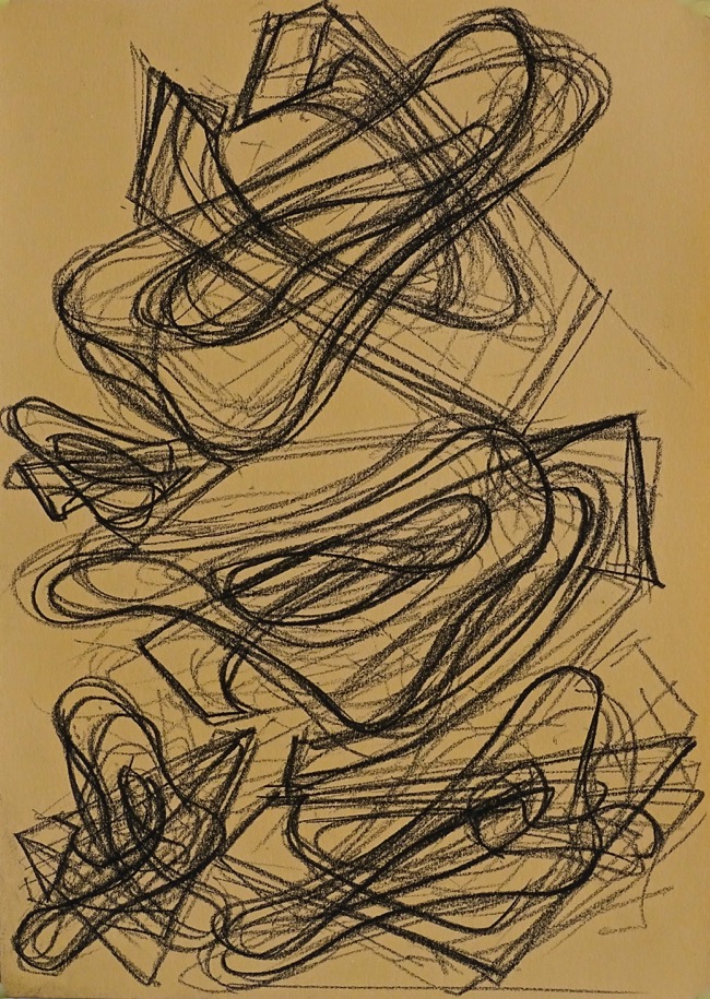 Disegno a carboncino su carta