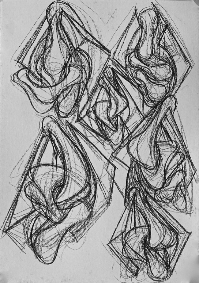 Disegno a carboncino su carta