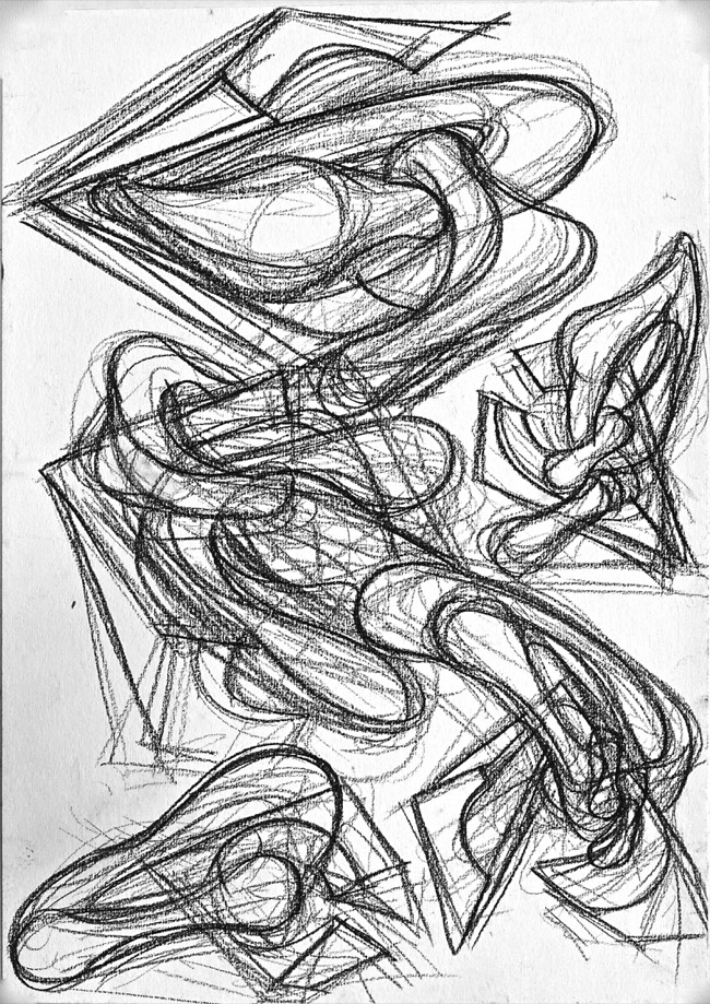 Disegno a carboncino su carta