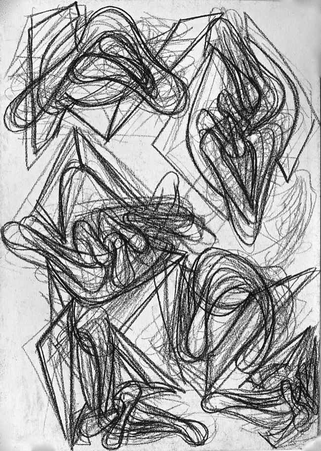 Disegno a carboncino su carta